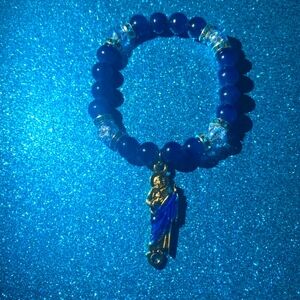 Blue jesus christ bracelet